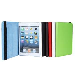 360 Degrees Rotating Protective Leather Case Skin Cover Stand for Apple iPad Mini With Stylus c1618