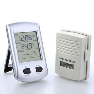 Digital Wireless Indoor Outdoor Thermometer Weather Station Clock   H9350