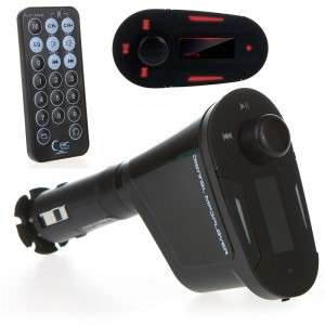 Remote Control Car Kit Wireless FM Transmitter Modulator MP3 Player USB SD Red k785r