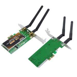 300Mbps PCI-E Wireless WiFi Network Adapter 802.11b/g/n Double-Antenna  c1706