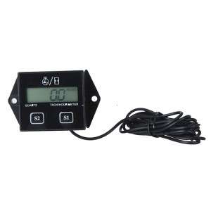 Digital Engine Tach Tachometer Hour Meter Gauge Resettable Inductive for Racing Motorcycle K934