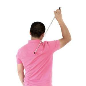 Telescopic Back Scratcher Massager Metal Compact Extendable 5 Section 20-68cm Black H10022B