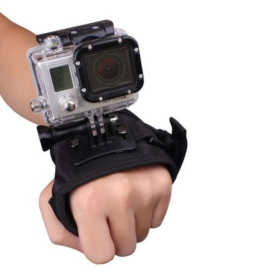 Andoer Glove-style Wrist Band Mount Strap Accessory for GoPro Hero 3+/3/2/1 Camera Big d1343