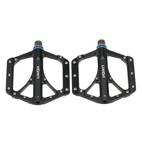 2Pcs LIXADA MTB Folding Bicycle CNC Aluminum Alloy Sealed Bearing Platform Pedals 9/16"