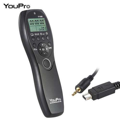 YouPro YP-880 DC2 Camera Wired Shutter Release Timer Remote Control LCD Display for Nikon D500 D750