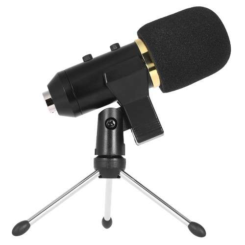 Professional Desktop Condenser Microphone Mic Broadcasting Studio Recording with USB Plug Anti-wind