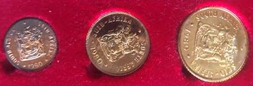 1980 SA Long Proof Set (R1 and R2 Gold Coins Included)