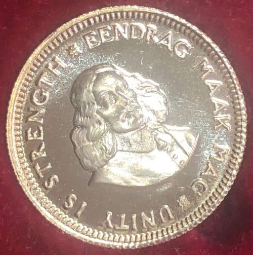 1980 SA Long Proof Set (R1 and R2 Gold Coins Included)