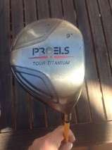 NEW PRO ELS TOUR TITANIUM DRIVER 9 DEGREES with GRAPHITE SHAFT !!! - BID TO WIN !!!