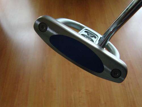 MILLED FACE - A.N. RAIL BLUE INSERT PUTTER  - with weighted screws