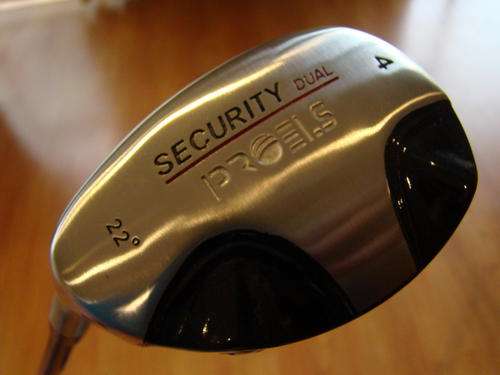 PRO ELS LEFT HAND SECURITY RESCUE WOOD/HYBRID NO.4 (22 DEGREES) with blue gaphite shaft- BEST DEAL !