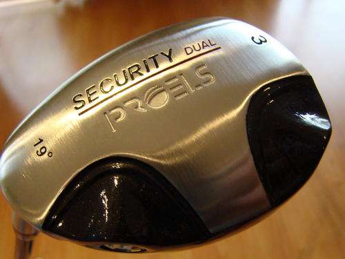 PRO ELS LEFT HAND SECURITY RESCUE WOOD/HYBRID NO.3 (19 DEGREES) with blue gaphite shaft- BEST DEAL !