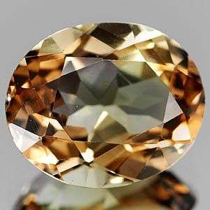 13.5 ct OVAL CHAMPAGNE CZ SIMULATED DIAMOND