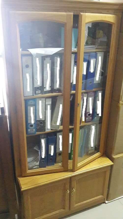 Oak Display Cabinet