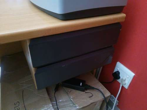 Small Desk (oak) 2 drawers