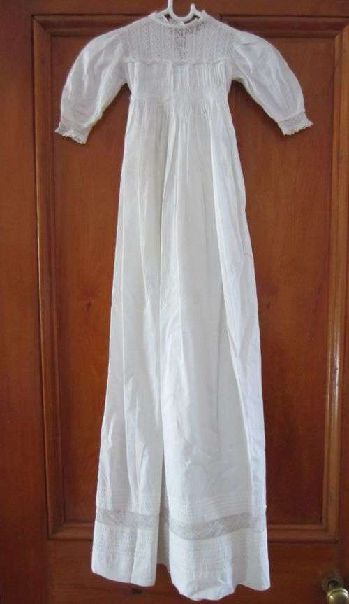Gorgeous Antique CHRISTENING GOWN / DRESS - Cotton & Lace