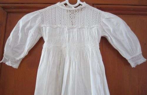Gorgeous Antique CHRISTENING GOWN / DRESS - Cotton & Lace