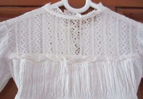 Gorgeous Antique CHRISTENING GOWN / DRESS - Cotton & Lace
