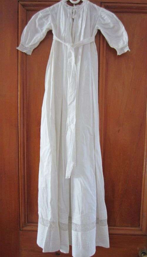 Gorgeous Antique CHRISTENING GOWN / DRESS - Cotton & Lace