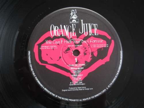 ORANGE JUICE - You Can`t Hide Your Love Forever - 1982 - POLS 1057 - Vinyl LP Record - VG+ / VG