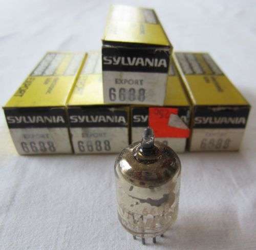 6688 YBA SYLVANIA Valve Tube - USA - New Old Stock In Original Box