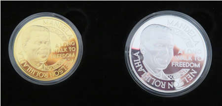Mandela Nobel Peace Laureate 1993 Twin Set Proof