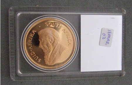 Proof Kruger Rand 1970 In SAGCE Plastic Holder & Box