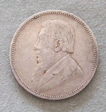 Scarce Date ZAR Kruger 2 Shillings 1893