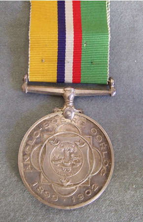 Anglo-Boere Oorlog Medal Kapt. P.A. Hafner