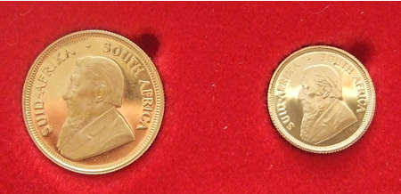 Proof 1/4 & 1/10 Kruger Rand 1983 Twin Set