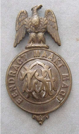 Boer War ZAR Martingale Badge