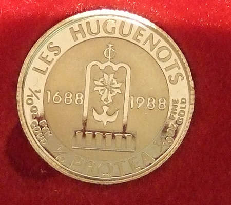 Proof Huguenot 1/10 Ounce Gold Protea 1988