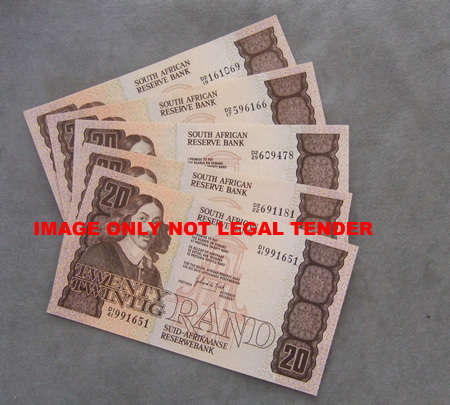 GPC De Kock R20 2nd Issue UNC