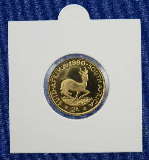 South Africa R2 Gold Poof 1980
