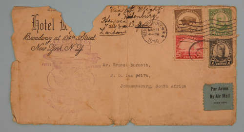 Hindenburg 1st Flight Cover New York 11 May 1936