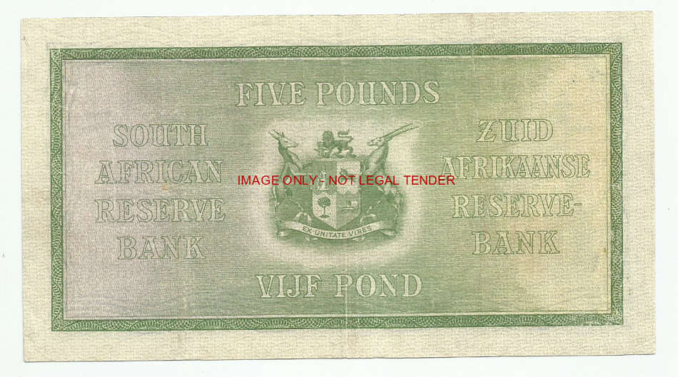 W.H. Clegg 3rd Issue , Five Pounds B5, 2 April 1928