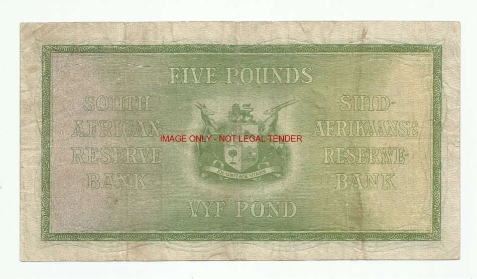 Postmus, 1st Issue, Five Pounds B11, 16 November 1936