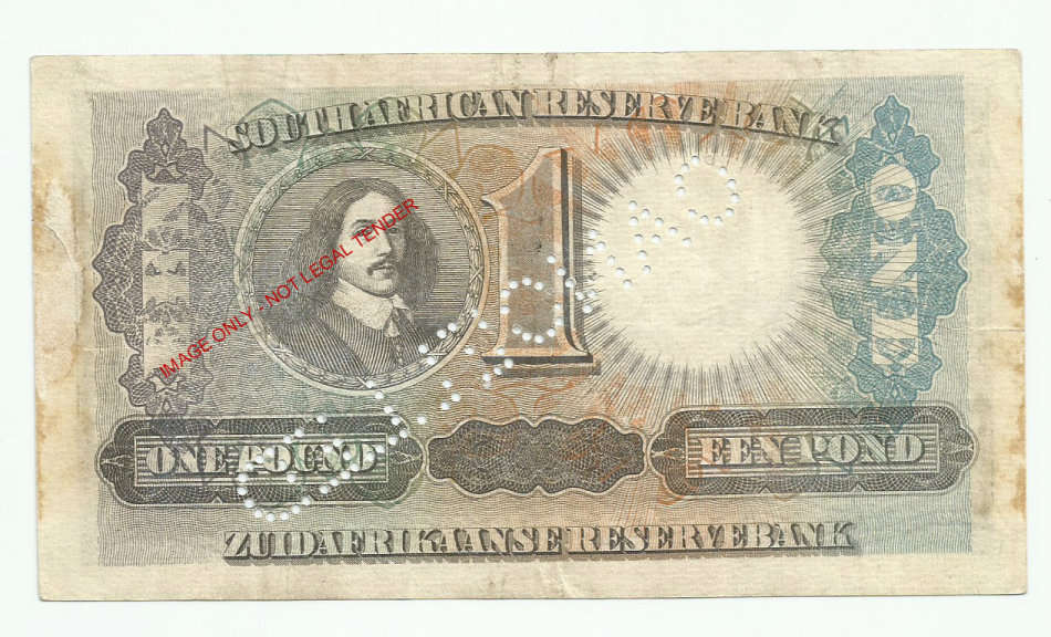 W.H. Clegg,  2nd Issue, One Pounds A14, November 1926, Cancelled Note