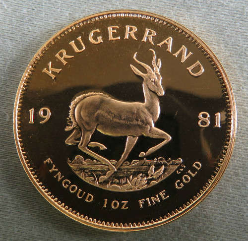SOUTH AFRICA, 1OZ PROOF KRUGERRAND 1981