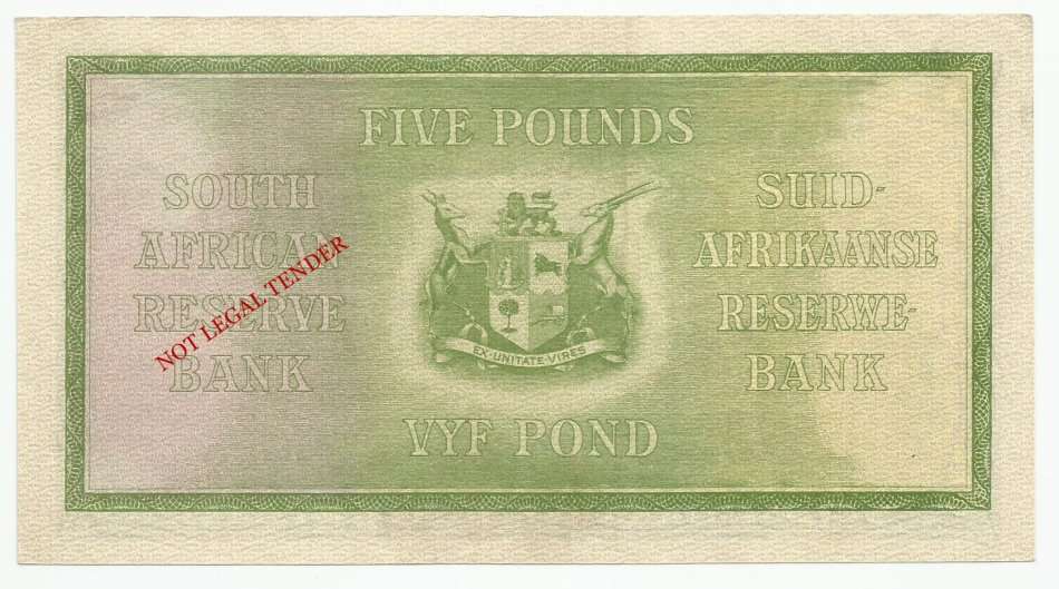 J. Postmus, 1st Issue, 5 Pounds B16, September 1940, EF/AUNC