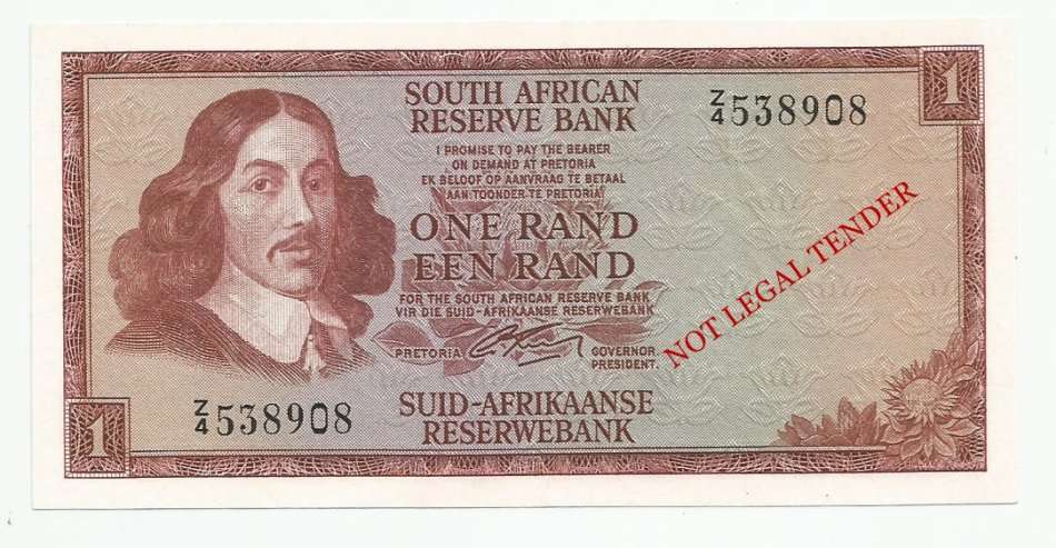 **REPLACEMENT**   G.RISSIK, 2ND ISSUE 1 RAND Z4, UNC