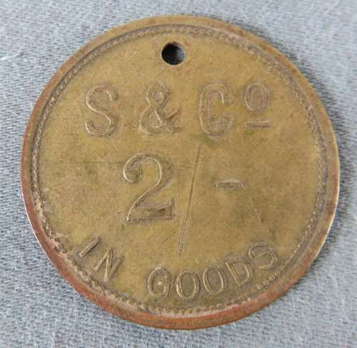 South Africa Strachan & Co. Two Shillings Brass Token (Set/Type 4)