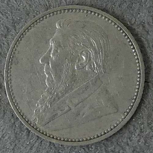 ZAR Kruger 1892 Sixpence EF