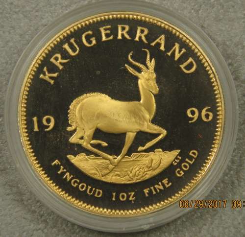 Rare Proof 1996 1 Ounce Krugerrand (Mintage = 2188)