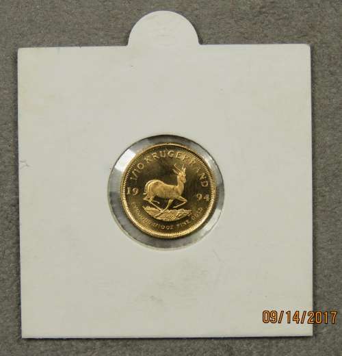 1994 1/10 oz Krugerrand UNC, Invest in Gold!