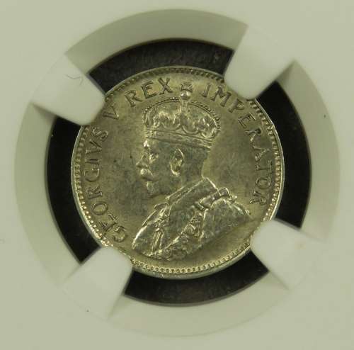 South Africa Three Pence (3D, Tickey) 1932 NGC MS61