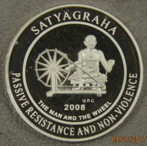 Ghandi One Ounce Passive Resistance & Non-Violence Coin