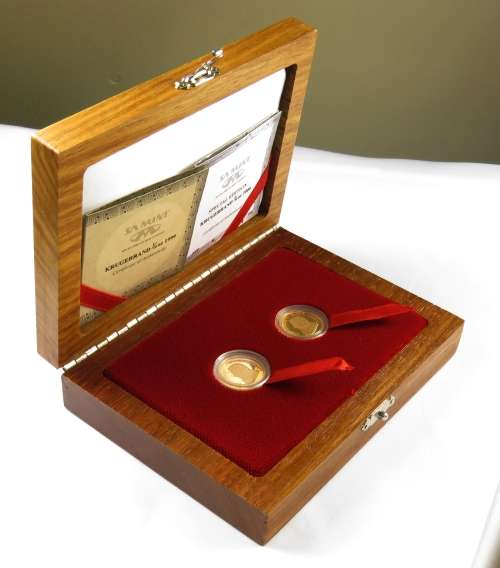Millennium 1/10 Oz Proof Krugerrand Set 1999 & 2000 (Only 500 Sets Made)