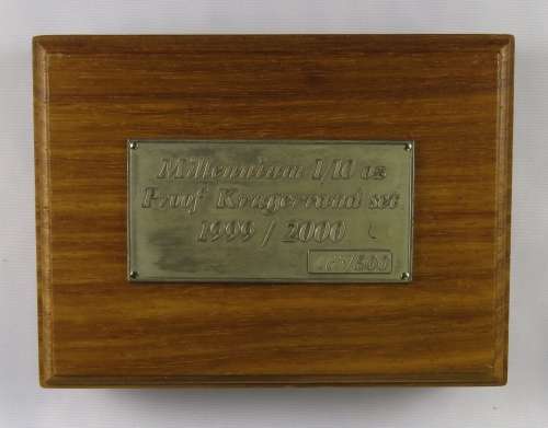 Millennium 1/10 Oz Proof Krugerrand Set 1999 & 2000 (Only 500 Sets Made)