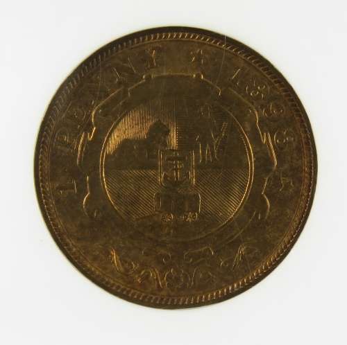 ZAR Kruger Penny 1898 NGC MS63RB